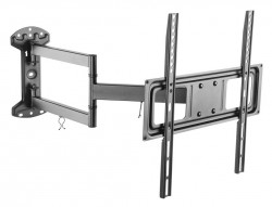Кронштейн для телевизора Ultramounts UM 906 черный 32"-55" макс.35кг настенный поворотно-выдвижной и наклонный