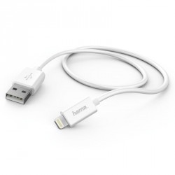 Кабель Hama H-173863 00173863 USB A(m) Lightning (m) 1м белый