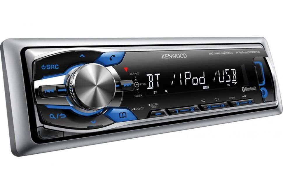 Автомагнитола Kenwood KMR-M308BTE 1DIN 4x50Вт
