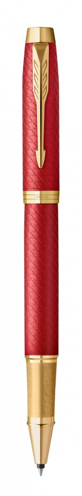 Ручка роллер Parker IM Premium T318 (2143647) Red GT F черные чернила подар.кор.