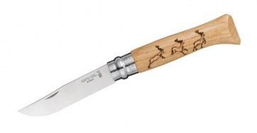 Нож перочинный Opinel Animalia Олень 8VRI (001620) 190мм дерево