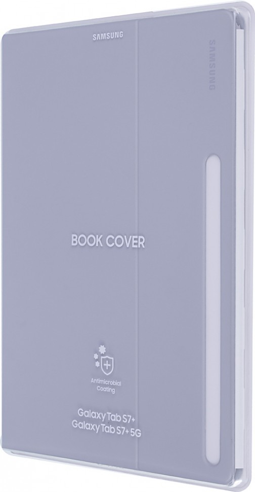 Чехол Samsung для Samsung Galaxy Tab S7+ Book Cover полиуретан серый (EF-BT970PJEGRU)