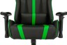 Кресло игровое Zombie A4 черный/зеленый искусственная кожа с подголов. крестовина пластик