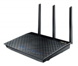 Роутер беспроводной Asus RT-AC66U AC1750 10/100/1000BASE-TX/4G ready черный