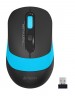 Мышь A4Tech Fstyler FG10 черный/синий оптическая (2000dpi) беспроводная USB (4but)