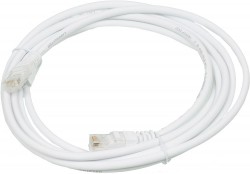 Патч-корд Lanmaster UTP LAN-PC45/U5E-3.0-WH вилка RJ-45-вилка RJ-45 кат.5е 3м белый LSZH (уп.:1шт)