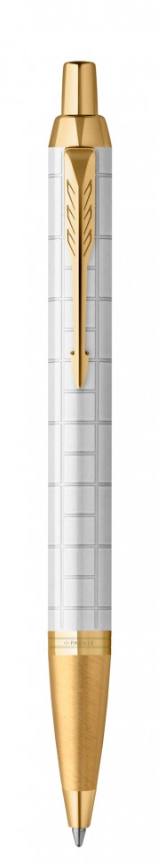 Ручка шариковая Parker IM Premium K318 (2143643) Pearl GT M синие чернила подар.кор.