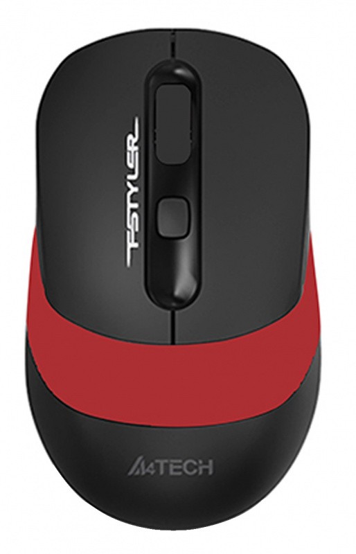 Мышь A4Tech Fstyler FG10 черный/красный оптическая (2000dpi) беспроводная USB (4but)