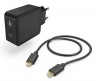 Сетевое зар./устр. Hama H-183326 3A PD+QC универсальное кабель USB Type C черный (00183326)