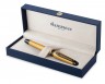 Ручка роллер Waterman Expert DeLuxe (2119259) Metallic Gold RT F черные чернила подар.кор.