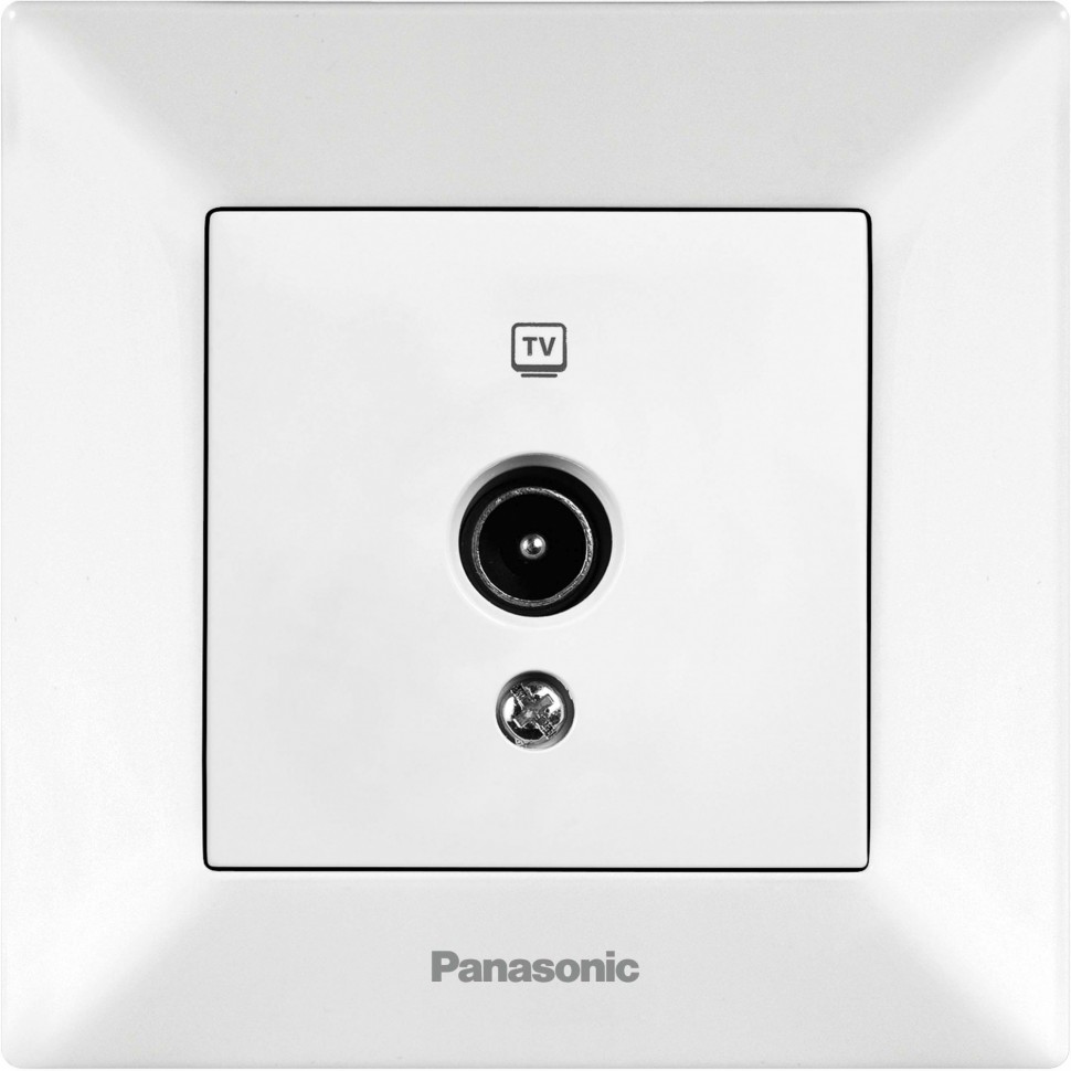 Розетка телевизионная Panasonic Arkedia (WMTC04522WH-RU) скрыт. IP20 белый (упак.:1шт)