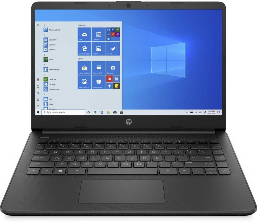 Ноутбук HP 14s-fq0023ur Athlon Silver 3050U/4Gb/SSD256Gb/AMD Radeon/14"/HD (1366x768)/Windows 10/black/WiFi/BT/Cam