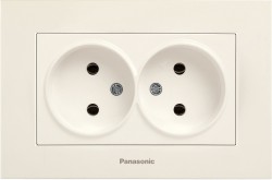 Розетка силовая Panasonic Karre Plus (WKTC02042BG-RU) скрыт. IP20 бежевый (упак.:1шт)
