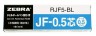 Стержень для гелевых ручек Zebra JF (RJF5-BL) 0.5мм синий блистер (2шт)