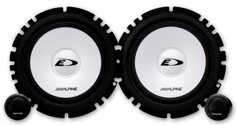 Колонки автомобильные Alpine SXE-1750S 280Вт 90дБ 16.5см (6 1/2дюйм) компонентные двухполосные