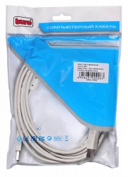 Кабель Buro USB2.0-AM/BM-5M-MG USB A(m) USB B(m) 5м феррит.кольца