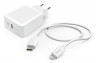 Сетевое зар./устр. Hama H-188330 3A PD для Apple кабель Apple Lightning/Type-C белый (00188330)