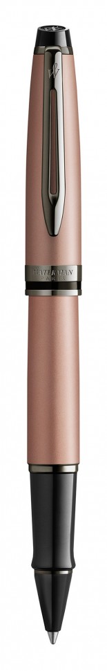 Ручка роллер Waterman Expert DeLuxe (2119264) Metallic Rose Gold RT F черные чернила подар.кор.