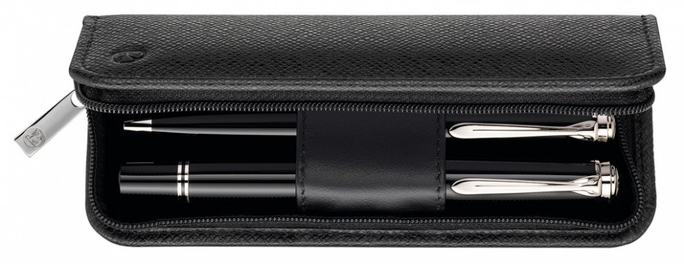 Футляр Pelikan TGX2E (PL958025) для 2х ручек черный натур.кожа