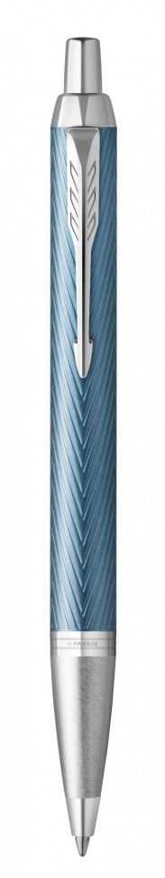 Ручка шариковая Parker IM Premium K318 (2143645) Blue Grey CT M синие чернила подар.кор.
