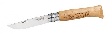 Нож перочинный Opinel Animalia Кабан 8VRI (001624) 190мм дерево