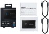 Накопитель SSD Samsung USB-C 500Gb MU-PC500K/WW T7 Touch 1.8" черный
