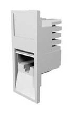 Вставка Molex Euromod 17.1B.011.A042P прямая 25х50 1xRJ45 белый