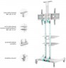 Подставка для телевизора Onkron TS1881 белый 50"-86" макс.105.9кг напольный мобильный