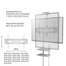 Подставка для телевизора Onkron TS1881 белый 50"-86" макс.105.9кг напольный мобильный