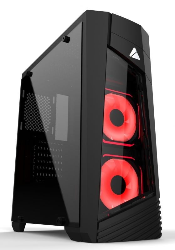 Корпус Formula V-LINE 185G-03G черный/черный без БП ATX 1xUSB2.0 1xUSB3.0 audio bott PSU