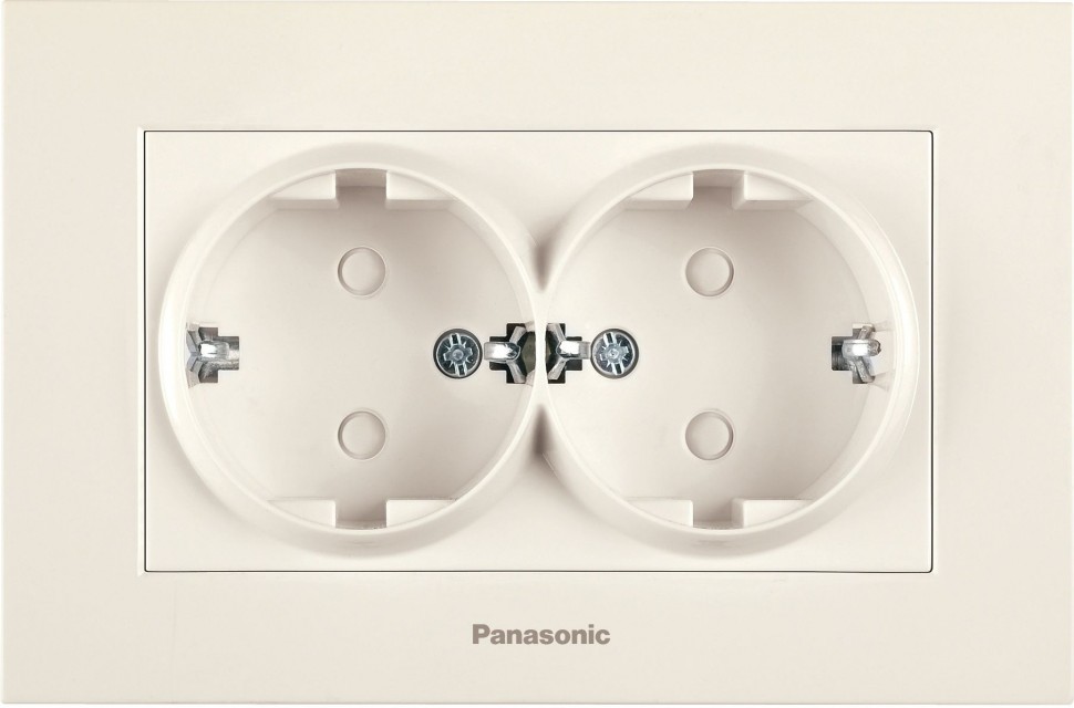 Розетка силовая Panasonic Karre Plus (WKTC02152BG-RU) скрыт. зазем. штор. IP20 бежевый (упак.:1шт)