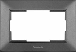 Рамка Panasonic Arkedia Slim WNTF08092DG-RU декоративная 1x пластик дымчатый (упак.:1шт)