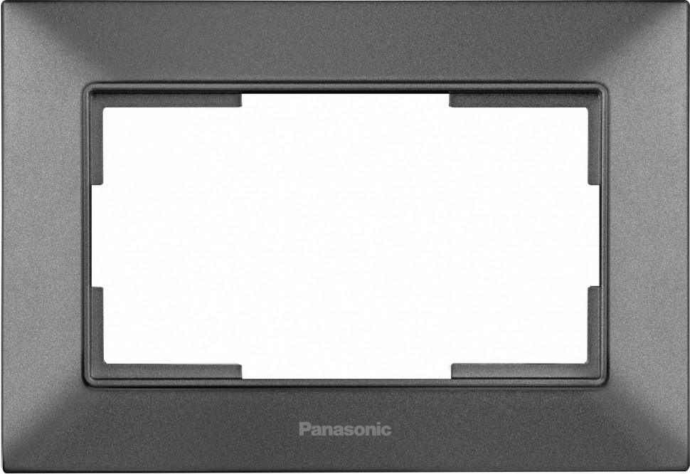 Рамка Panasonic Arkedia Slim WNTF08092DG-RU декоративная 1x пластик дымчатый (упак.:1шт)