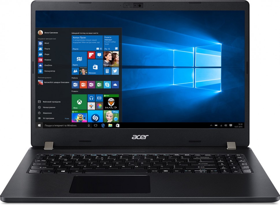 Ноутбук Acer TravelMate P2 TMP215-52-59RK Core i5 10210U/8Gb/SSD256Gb/Intel UHD Graphics/15.6"/FHD (1920x1080)/Windows 10 Professional/black/WiFi/BT/Cam