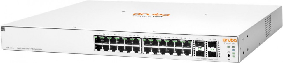 Коммутатор HPE Instant on 1930 JL683A 24G 4SFP+ 24PoE+ 195W управляемый
