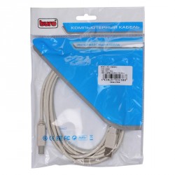 Кабель Buro USB2.0-AM/BM-3 USB A(m) USB B(m) 3м серый