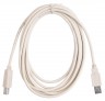 Кабель Buro USB2.0-AM/BM-3 USB A(m) USB B(m) 3м серый