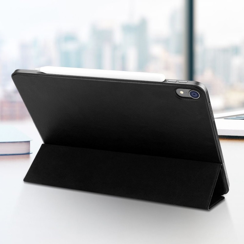 Чехол BoraSCO для Apple iPad Pro 12.9" 2018 искусственная кожа черный (35980)