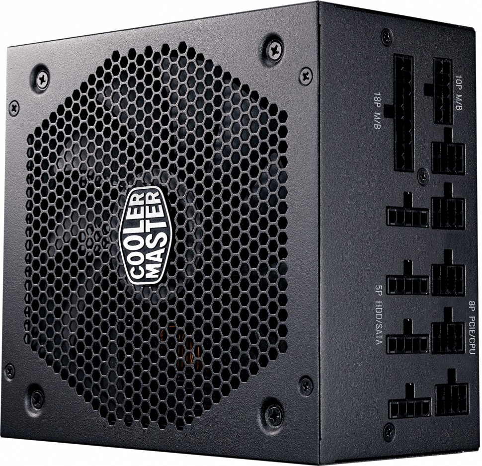 Блок питания Cooler Master ATX 750W V Gold V2 750W 80+ gold (24+8+4+4pin) APFC 120mm fan 12xSATA Cab Manag RTL