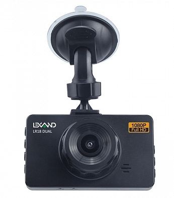 Видеорегистратор Lexand LR18 DUAL черный 3Mpix 1080x1920 1080p 110гр.