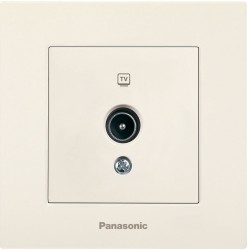 Розетка телевизионная Panasonic Karre Plus (WKTC04542BG-RU) скрыт. IP20 бежевый (упак.:1шт)