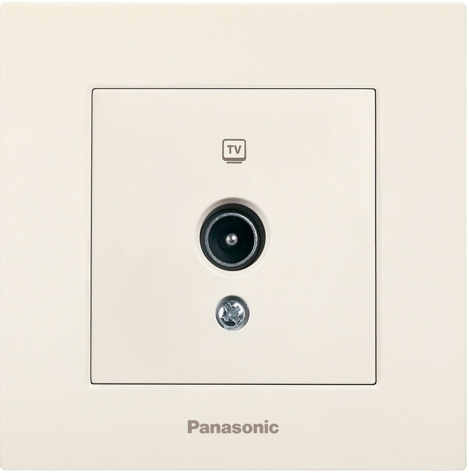Розетка телевизионная Panasonic Karre Plus (WKTC04542BG-RU) скрыт. IP20 бежевый (упак.:1шт)
