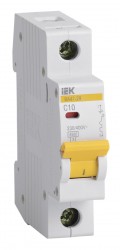 Выключатель автоматический IEK ВА47-29 MVA20-1-010-C 10A тип C 4.5kA 1П 230/400В 1мод белый