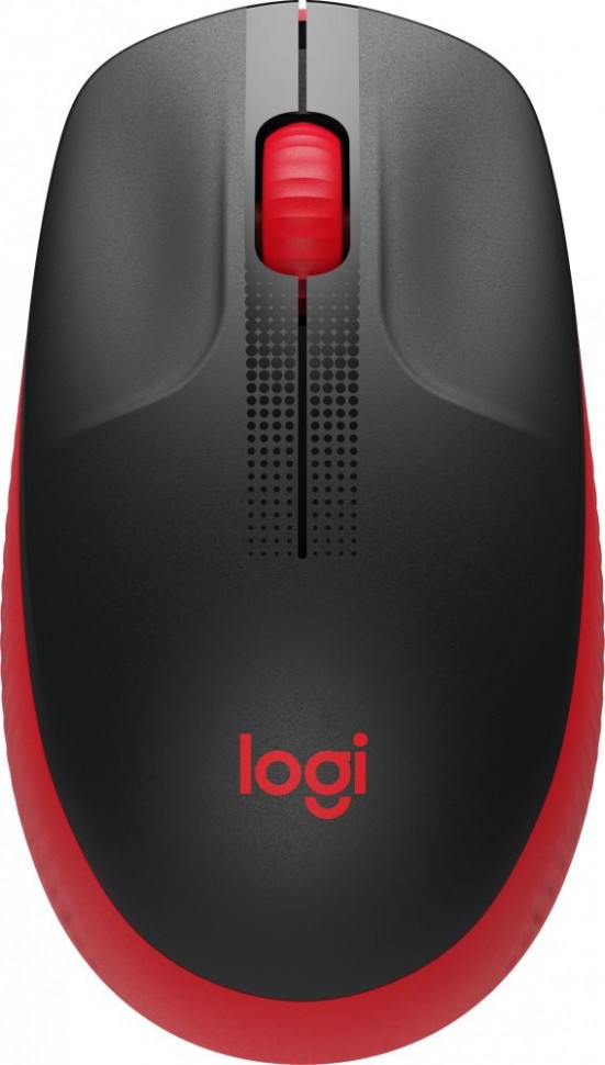 Мышь Logitech M190 красный/черный оптическая (1000dpi) беспроводная USB (2but)