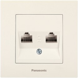 Розетка компьютерная Panasonic Karre Plus (WKTC04062BG-RU) скрыт. IP20 бежевый (упак.:1шт)