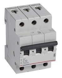 Выключатель автоматический Legrand RX3 419706 10A тип C 4.5kA 3П 400В 3мод