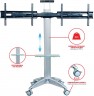 Подставка для телевизора Arm Media PT-STAND-15 серебристый 26"-55" макс.120кг напольный наклон