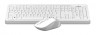 Клавиатура + мышь A4Tech Fstyler FG1010 клав:белый/серый мышь:белый/серый USB беспроводная Multimedia