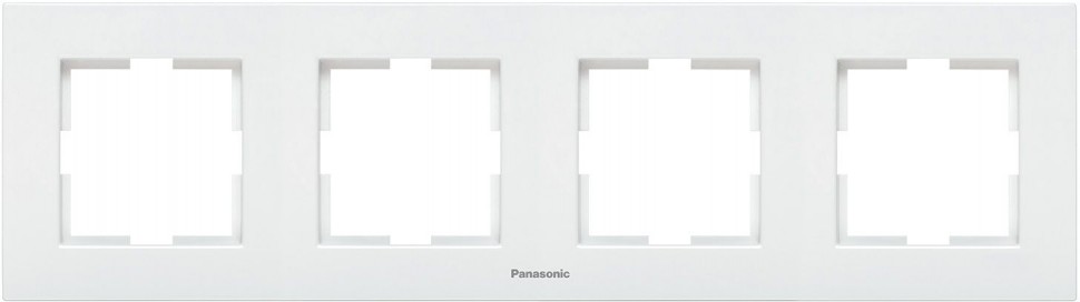 Рамка Panasonic Karre Plus WKTF08042WH-RU 4x горизонтальный монтаж пластик белый (упак.:1шт)