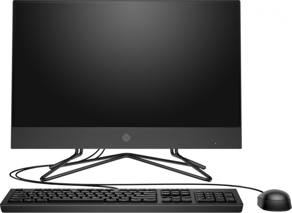 Моноблок HP 205 G4 21.5" Full HD Ath 3050U (2.3)/4Gb/1Tb 7.2k/RGr/DVDRW/CR/Free DOS/GbitEth/WiFi/BT/65W/клавиатура/мышь/Cam/черный 1920x1080